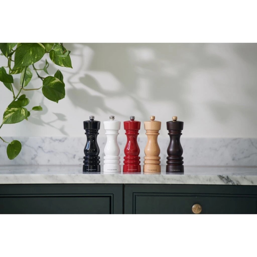 Cole&Mason - Młynek do soli LONDON 18 cm buk/biały