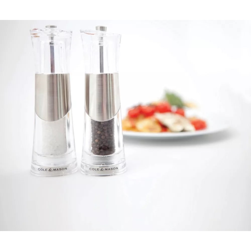 Cole&Mason - Zestaw młynków do soli i pieprzu BOBBI 2 szt. 18,5 cm