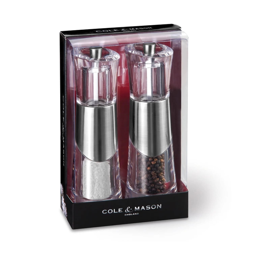 Cole&Mason - Zestaw młynków do soli i pieprzu BOBBI 2 szt. 18,5 cm