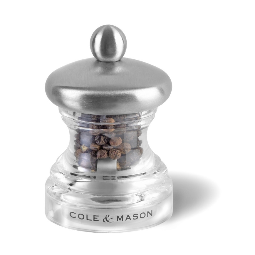 Cole&Mason - Zestaw młynków do soli i pieprzu BUTTON 2 szt. 6,5 cm