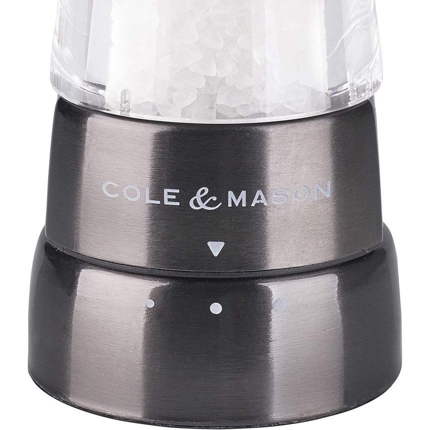 Cole&Mason - Zestaw młynków do soli i pieprzu DERWENT 2 szt. 19 cm antracyt