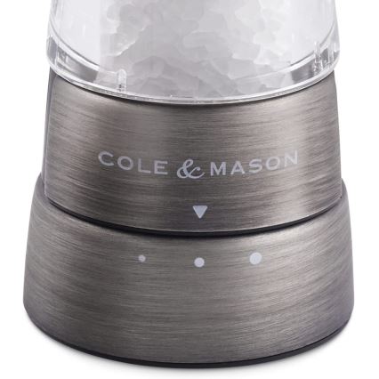 Cole&Mason - Zestaw młynków do soli i pieprzu DERWENT 2 szt. 19 cm chrom matowy