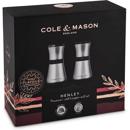 Cole&Mason - Zestaw młynków do soli i pieprzu HENLEY 2 szt. 13,5 cm