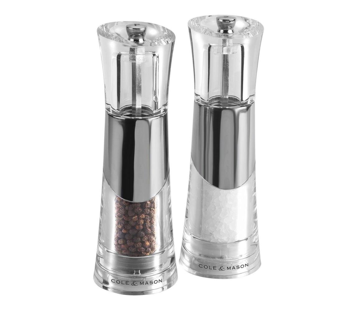 Cole&Mason - Zestaw młynków do soli i pieprzu BOBBI 2 szt. 18,5 cm