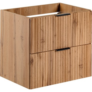COMAD ADEL OAK 82-60-B-2S - Szafka łazienkowa pod umywalkę ADEL 57x60,2 cm dąb