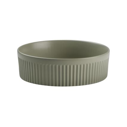 COMAD BEYOND 2 OLIVER GREEN (E-6565) - Umywalka nablatowa BEYOND pr. 36 cm ceramika/matowa zieleń