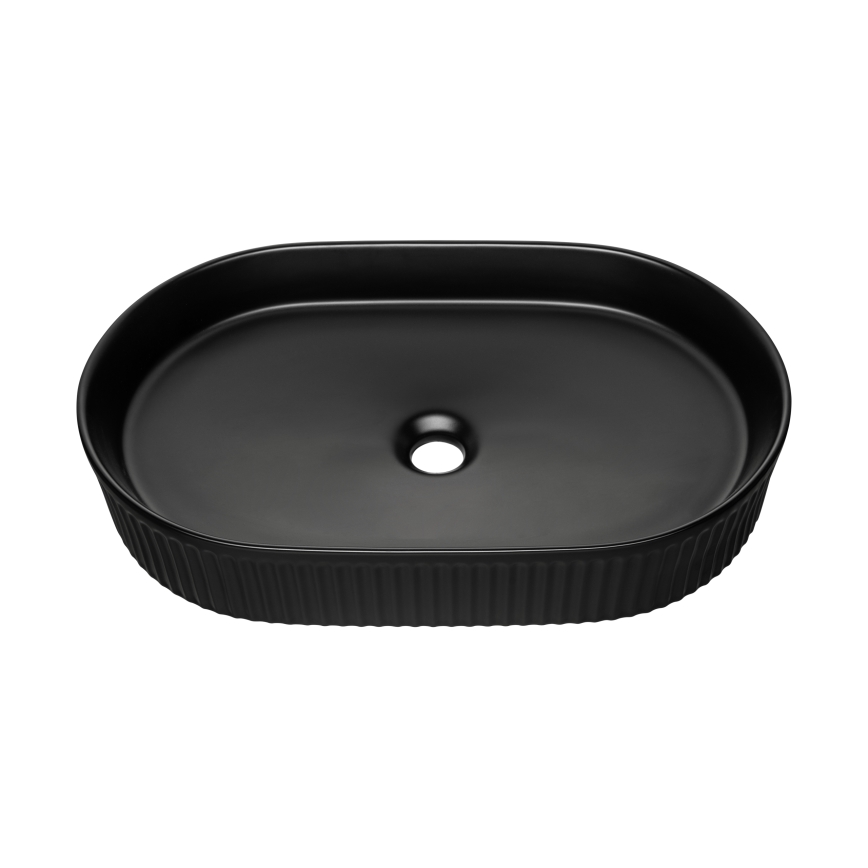 COMAD BEYOND 3 BLACK ( E-6531 ) - Umywalka nablatowa BEYOND 56x36 cm ceramika/matowy czarny