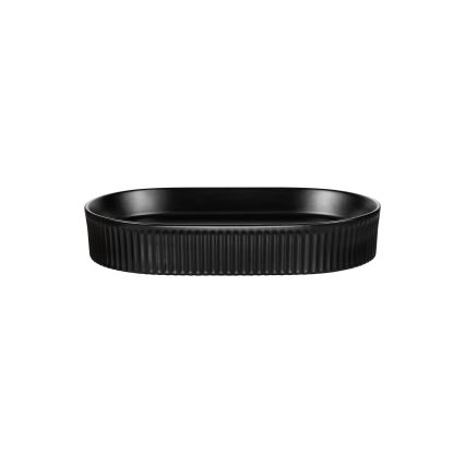 COMAD BEYOND 3 BLACK ( E-6531 ) - Umywalka nablatowa BEYOND 56x36 cm ceramika/matowy czarny