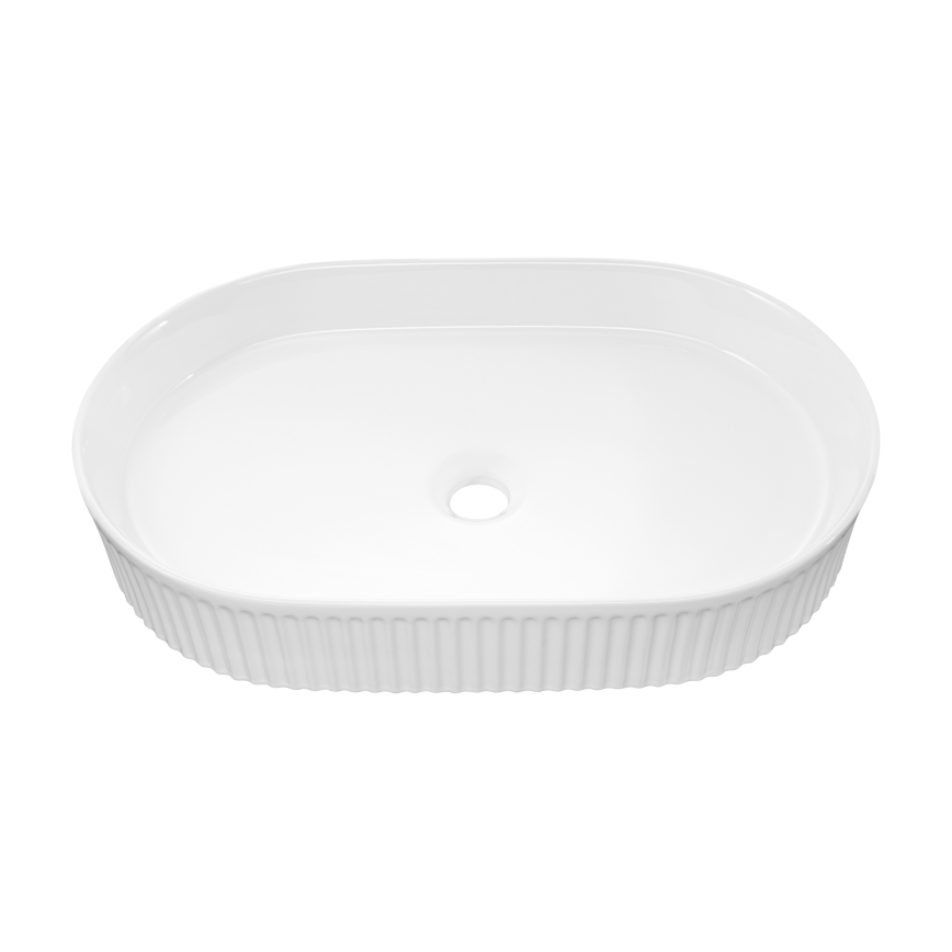 COMAD BEYOND 3 WHITE (E-6531) - Umywalka nablatowa BEYOND 56x36 cm ceramika/biały połysk