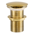 COMAD CLICK-CLACK T201G-3 - Odpływ do umywalki CLICK-CLACK śr. 7 cm błyszczący złoty