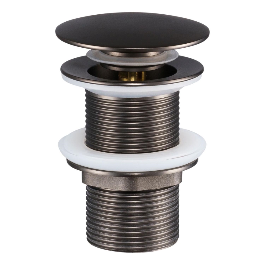 COMAD CLICK-CLACK T201GG-3 - Odpływ do umywalki CLICK-CLACK śr. 7 cm szary