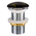 COMAD CLICK-CLACK T201M-B12-3 - Odpływ do umywalki CLICK-CLACK śr. 7 cm matowy czarny