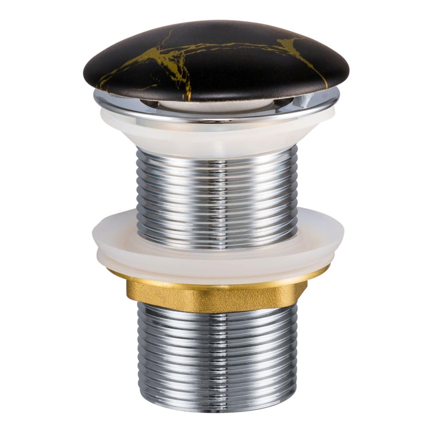 COMAD CLICK-CLACK T201M-B12-3 - Odpływ do umywalki CLICK-CLACK śr. 7 cm matowy czarny