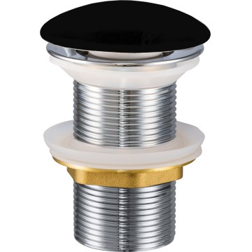 COMAD CLICK-CLACK T201M-B2-3 - Odpływ umywalkowy CLICK-CLACK Ø 7 cm, czarny mat