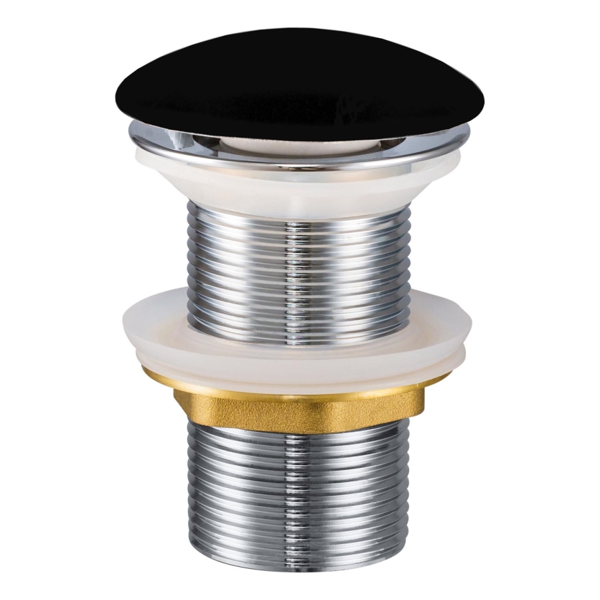 COMAD CLICK-CLACK T201M-B2-3 - Odpływ umywalkowy CLICK-CLACK Ø 7 cm, czarny mat