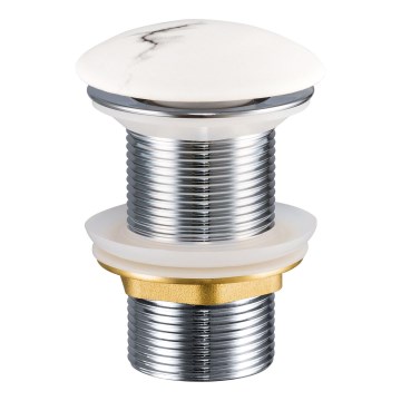 COMAD CLICK-CLACK T201M-W13-3 - Odpływ do umywalki CLICK-CLACK śr. 7 cm matowy biały