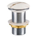 COMAD CLICK-CLACK T201M-W3-3 - Odpływ do umywalki CLICK-CLACK śr. 7 cm matowy biały