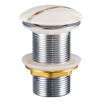 COMAD CLICK-CLACK T201M-W3-3 - Odpływ do umywalki CLICK-CLACK śr. 7 cm matowy biały