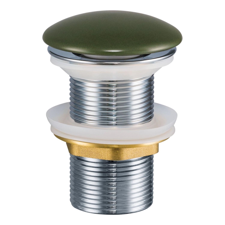 COMAD CLICK-CLACK T201MFG-3 - Odpływ do umywalki CLICK-CLACK śr. 7 cm matowy zielony