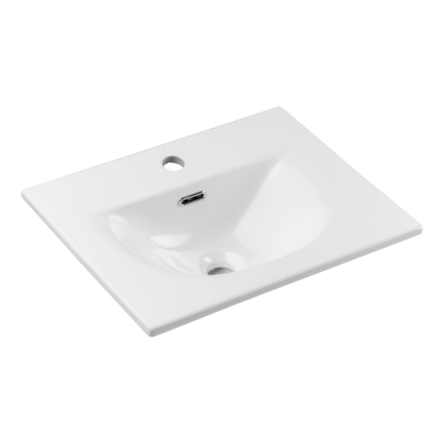 COMAD SKY 3 50CM ( E-8099-3-50 ) - Umywalka wpuszczana SKY 51x40 cm ceramika/błyszcząca biel