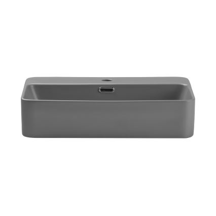 COMAD TRUST 2 MATT LIGHT GREY ( E-6282 ) - Umywalka nablatowa TRUST 55x38 cm ceramika/matowy szary