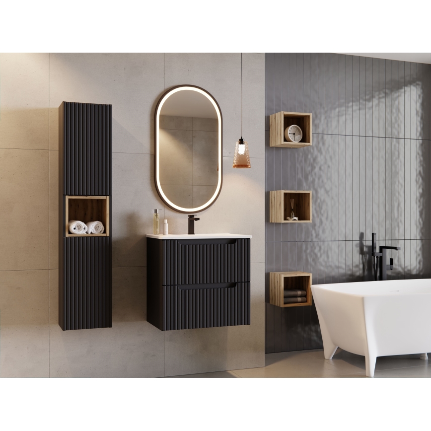 COMAD UM-2050RB DANCE 50 DP - Umywalka podtynkowa DANCE 52x40 cm ceramika/matowa biel