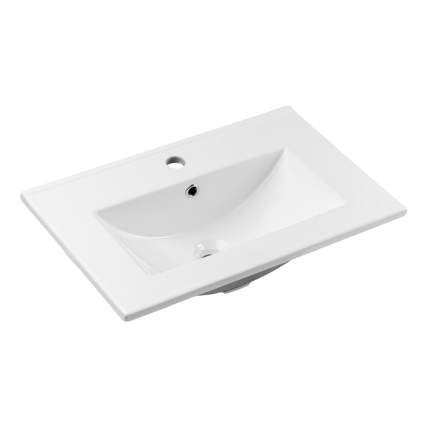 COMAD UM-2060RB DANCE 60-DP - Umywalka wpuszczana DANCE 62x40 cm ceramika/matowy biały
