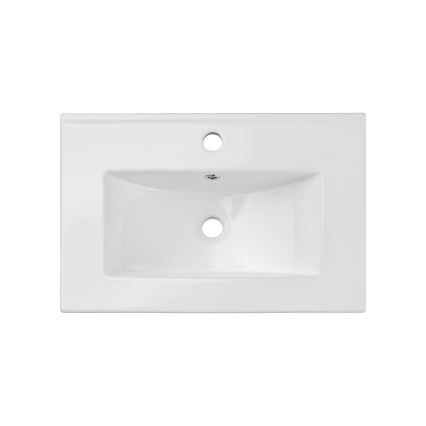 COMAD UM-2060RB DANCE 60 - Umywalka podtynkowa DANCE 62x40 cm ceramika/biały połysk