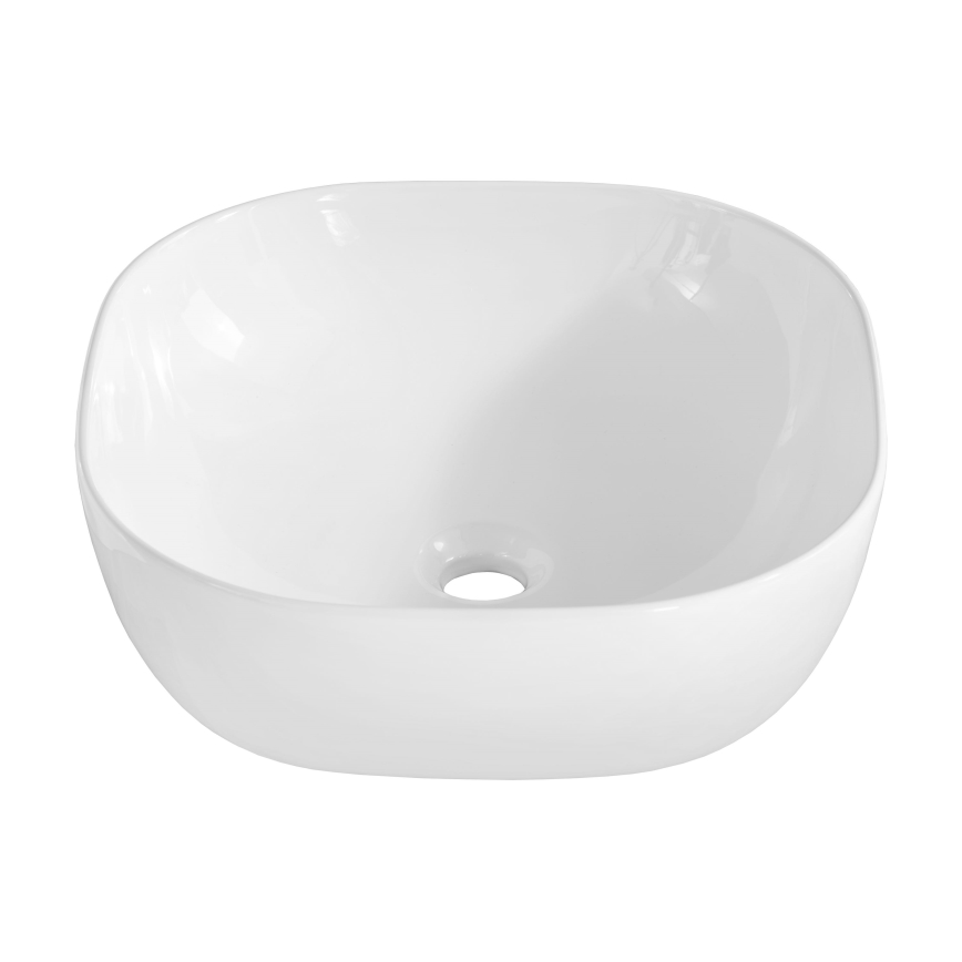 COMAD UM-6252 SMILE 40 DP - Umywalka nablatowa SMILE 41x41 cm ceramika/biały połysk