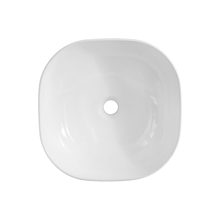 COMAD UM-6252 SMILE 40 DP - Umywalka nablatowa SMILE 41x41 cm ceramika/biały połysk