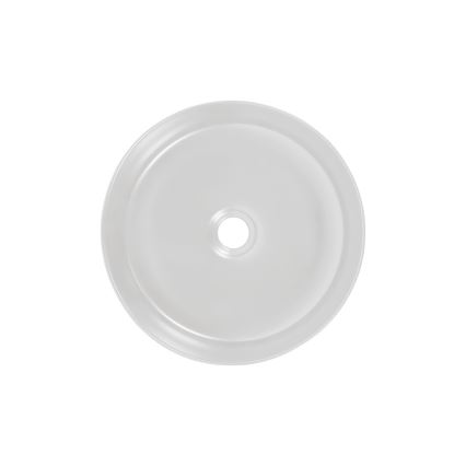 COMAD UM-6259 SIMPLE 8. - Umywalka nablatowa SIMPLE o średnicy 36 cm, ceramika/matowa biel/czarny mat