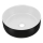 COMAD UM-6259 SIMPLE 8. - Umywalka nablatowa SIMPLE śr. 36 cm ceramika/matowy biały/matowy czarny