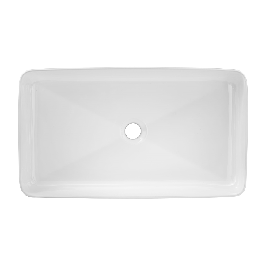 COMAD UM-6275 SLIM 60 WHITE DP - Umywalka nablatowa SLIM 61x34 cm ceramika/biały połysk