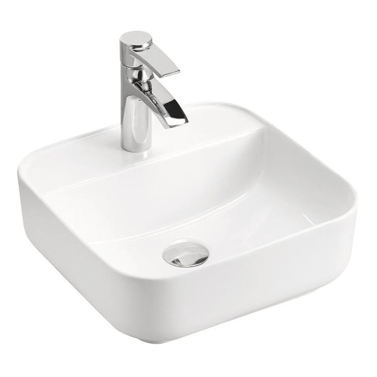 COMAD UM-6288 MAGIC 40 DP - Umywalka nablatowa MAGIC 40x40 cm ceramika/błyszcząca biel