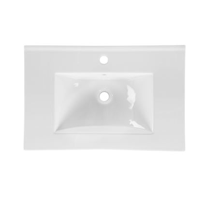 COMAD UM-CFP LAVA 60D - Umywalka wpuszczana LAVA 61x46 cm ceramika/błyszcząca biel