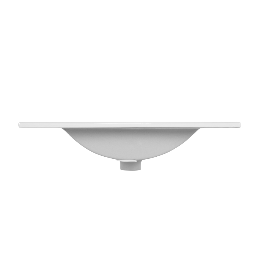 COMAD UM-CFP LAVA 80D - Umywalka wpuszczana LAVA 81x46 cm ceramika/błyszcząca biel