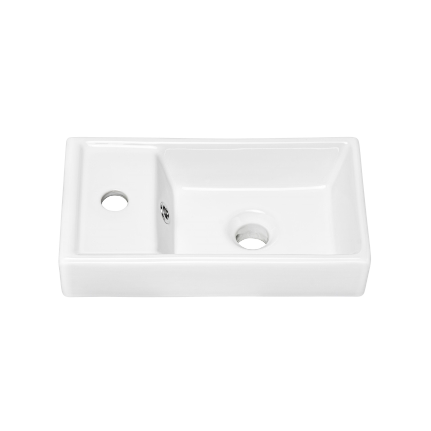 COMAD UM-VEDEA 40 - Umywalka nablatowa VEDEA 40x22 cm ceramika/błyszcząca biel