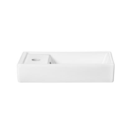 COMAD UM-VEDEA 40 - Umywalka nablatowa VEDEA 40x22 cm ceramika/błyszcząca biel