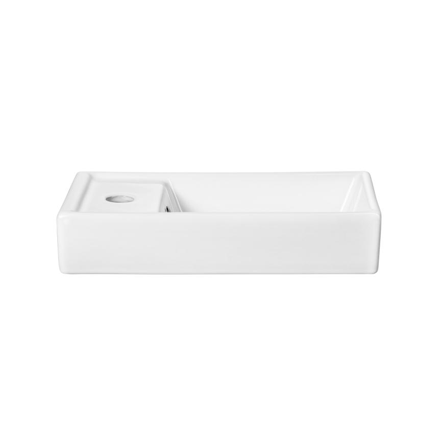 COMAD UM-VEDEA 40 - Umywalka nablatowa VEDEA 40x22 cm ceramika/błyszcząca biel