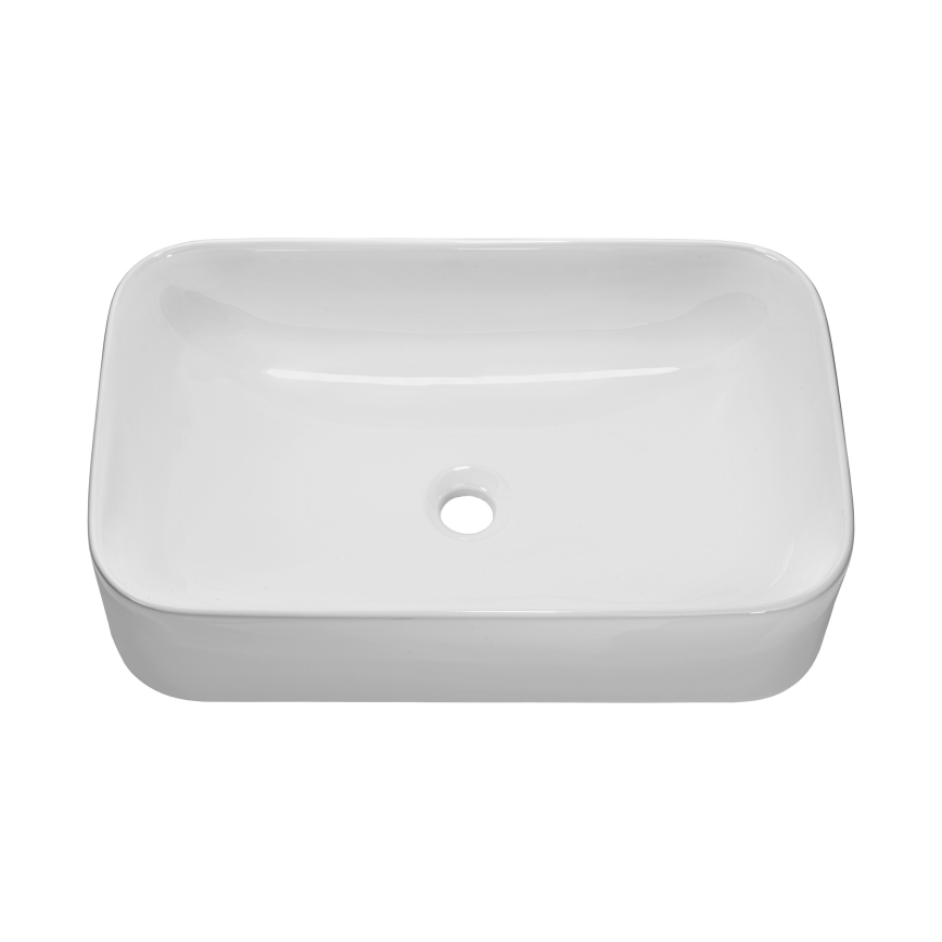COMAD UN-KATI60-SW 7857B(60) - Umywalka nablatowa KATI 61x38 cm ceramika/błyszcząca biel