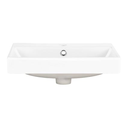 COMAD UN-RITA-GW-60 - Umywalka nablatowa RITA 60x40 cm ceramika/błyszcząca biel