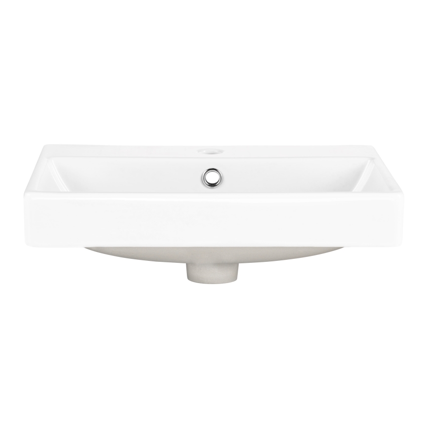 COMAD UN-RITA-GW-60 - Umywalka nablatowa RITA 60x40 cm ceramika/błyszcząca biel