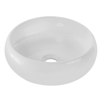 COMAD UN-WIKI-SW - Umywalka nablatowa WIKI o średnicy 36 cm, ceramika/biały połysk
