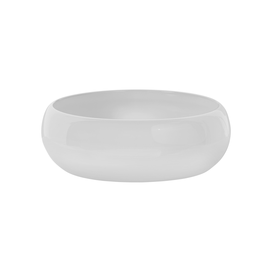COMAD UN-WIKI-SW - Umywalka nablatowa WIKI śr. 36 cm ceramika/błyszcząca biel