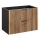 COMAD XILO BLACK WOTAN 82-80-D-2S - Szafka łazienkowa pod umywalkę XILO 57x80,2 cm czarna/dąb Wotan