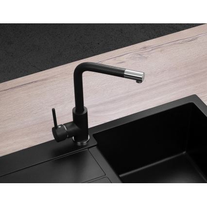 Concept BDG4327BC - Bateria zlewozmywakowa 27,3 cm granit/czarna