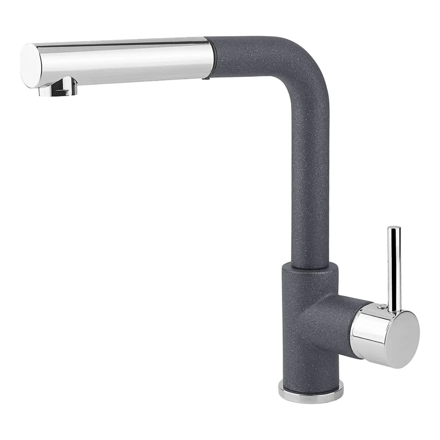 Concept BDG4527DG - Bateria kuchenna z wyciąganą wylewką prysznicową 26,9 cm, granit/ciemnoszara