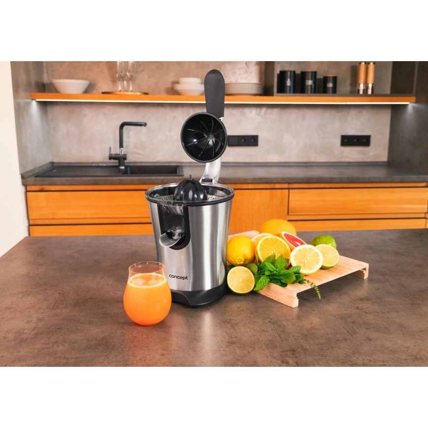 Concept CE3520 - Wyciskarka dźwigniowa do cytrusów 0,75 l 160W/230V stal nierdzewna