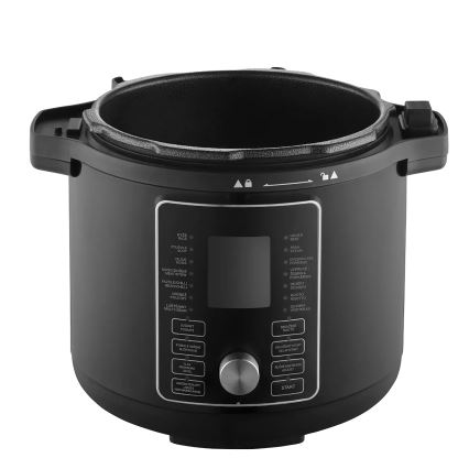 Concept CK8000 - Wielofunkcyjny elektryczny szybkowar i frytkownica na gorące powietrze 5,6 l 11 w 1 1500W/230V czarny