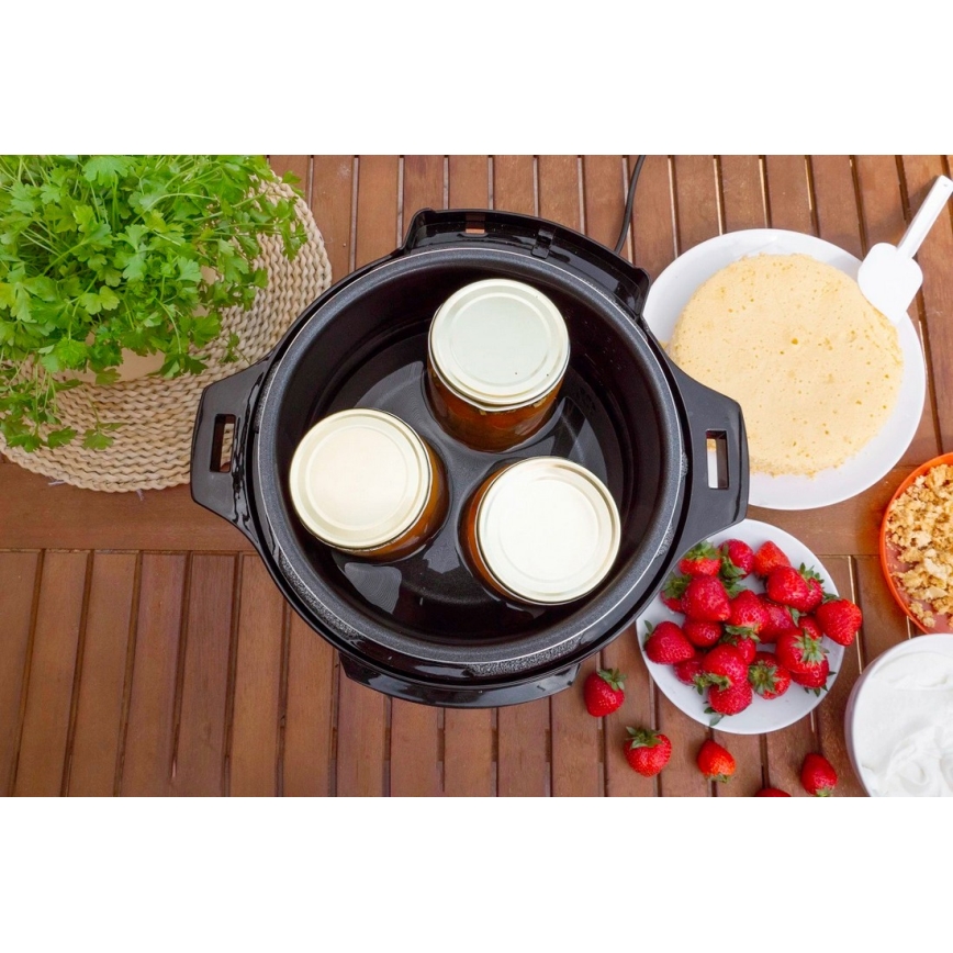 Concept CK8001 - Wielofunkcyjny elektryczny szybkowar 5,6 l 1000W/230V Wi-Fi ze stali nierdzewnej